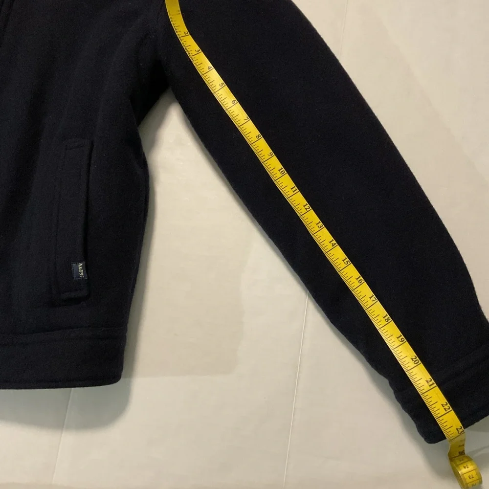 Abercrombie & Fitch‎ Men’s Wool-Blend Jacket Navy Blue